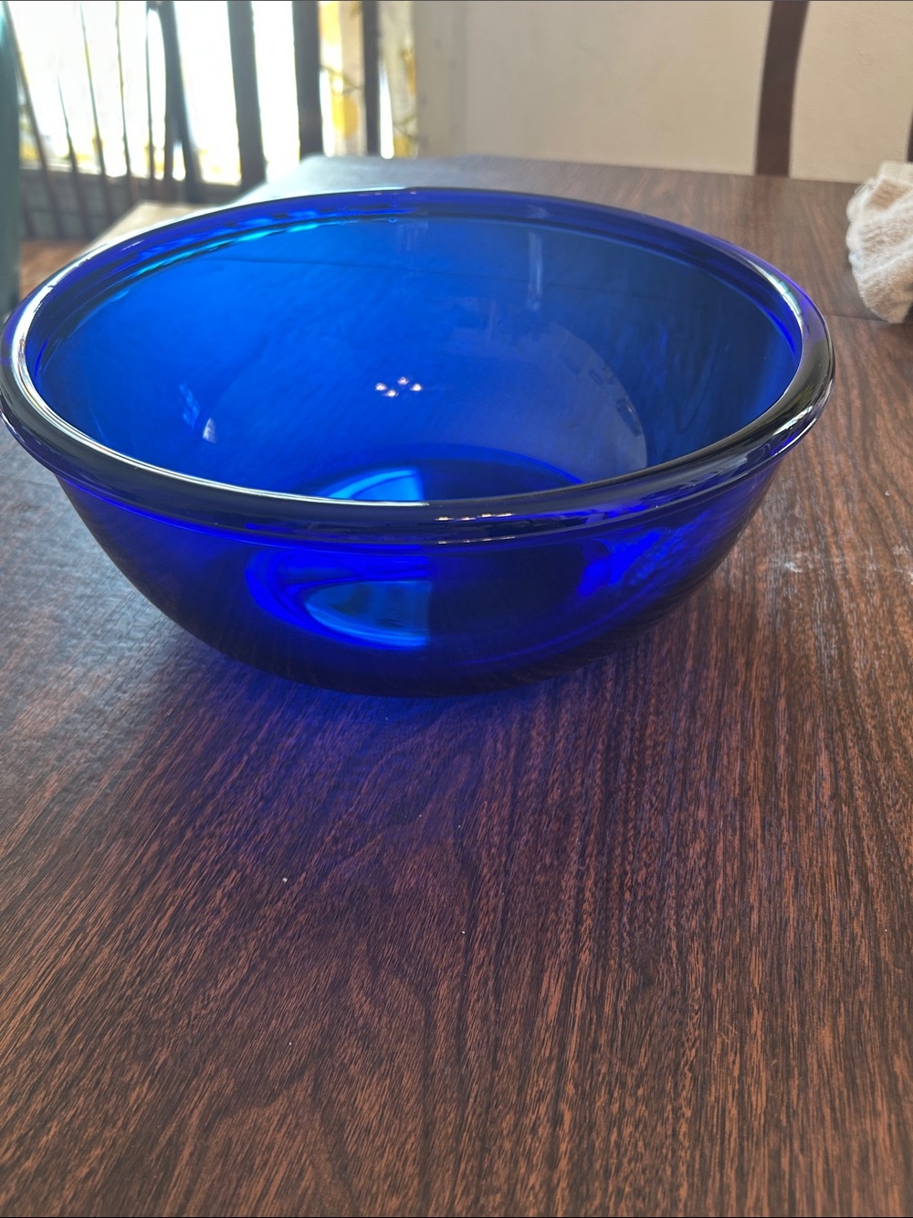 Vintage cobalt blue 5” x 11.5” bowl